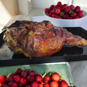 delicioso pernil de carne de cerdo